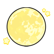 キラキラ満月