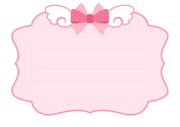 夢かわメモ用紙（ピンク・水色）
