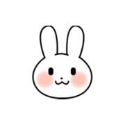うさぎの顔