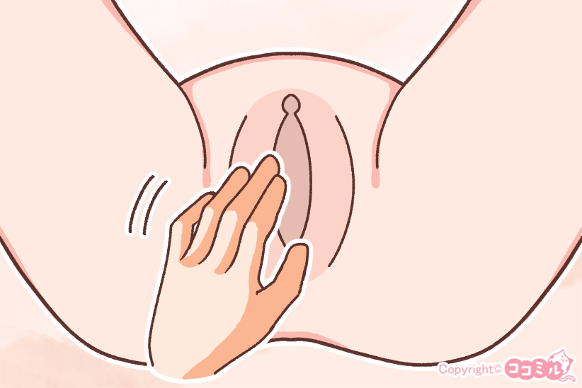 STEP.3 女性器周辺を指で優しく撫でてもらう|ジョシミル