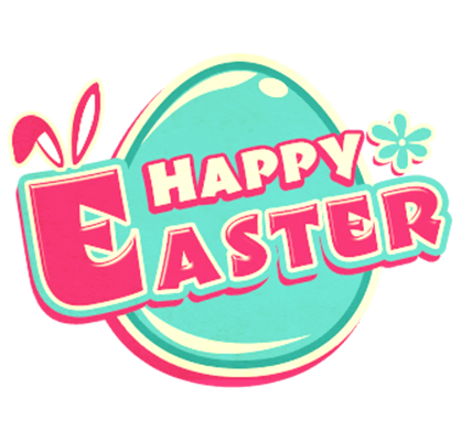 「HAPPY EASTER」つや卵のスタンプ