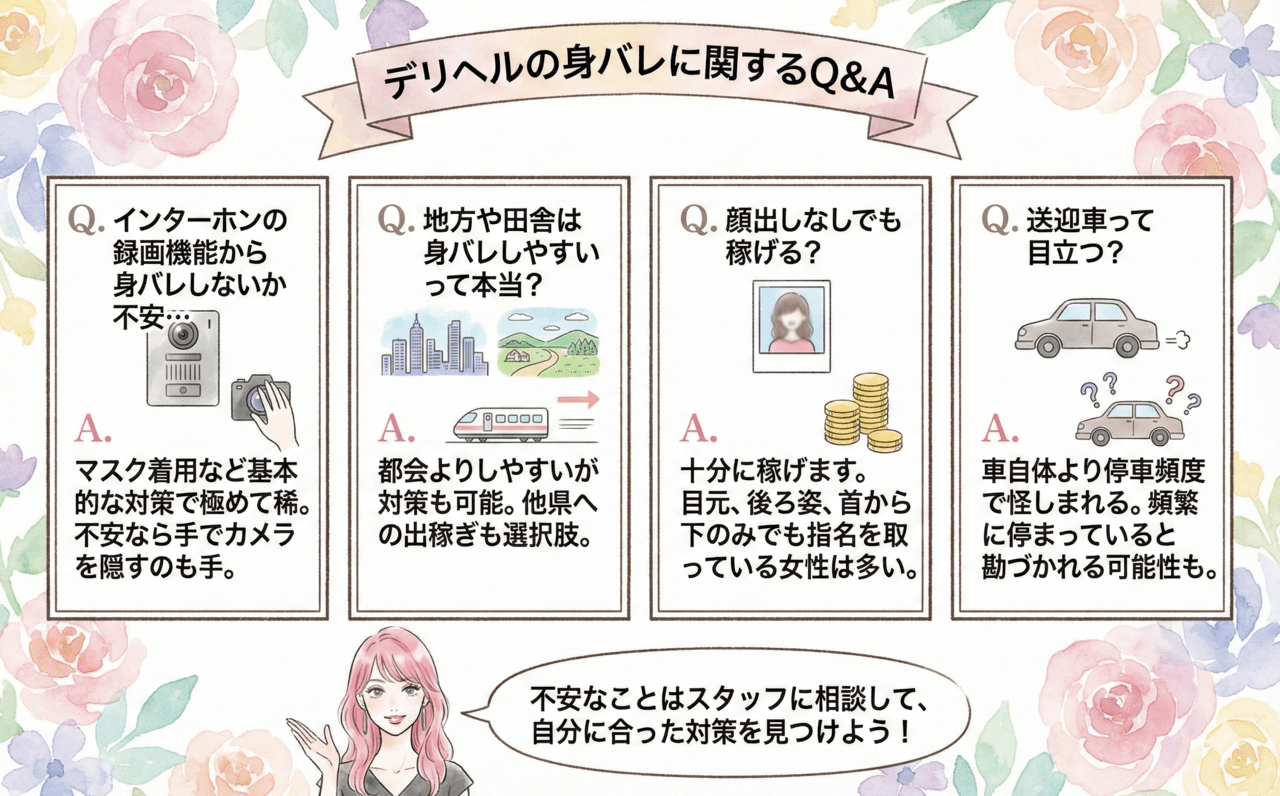 デリヘルの身バレに関するQ&A