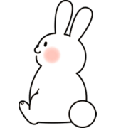 お座りうさぎ