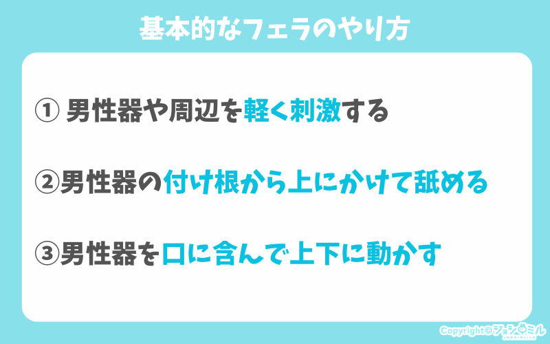 基本的なフェラのやり方