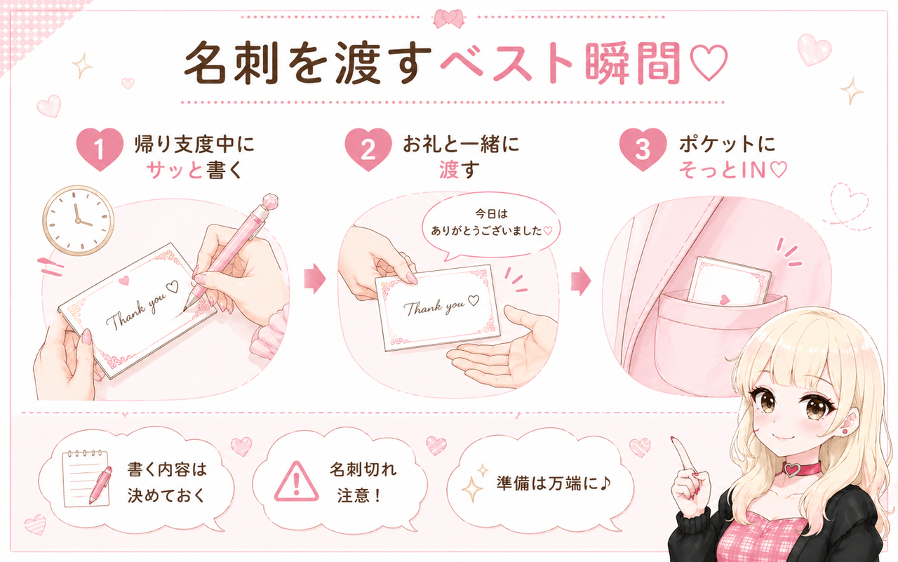 本指名率が変わる！風俗嬢の名刺を書くタイミングと渡し方｜ジョシミル