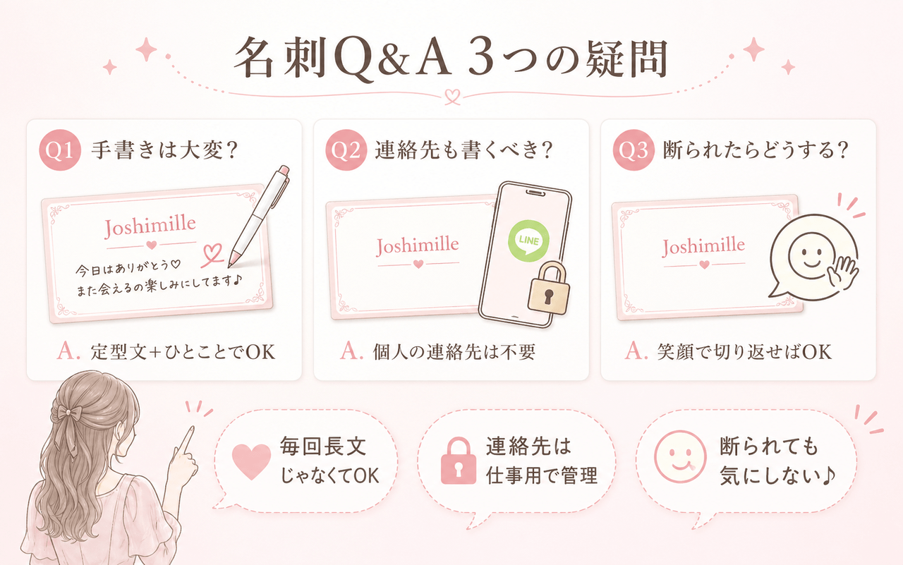 【Q&A】読者からの質問：風俗嬢の名刺に関するリアルな疑問｜ジョシミル