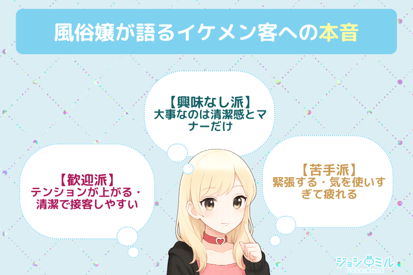 風俗嬢が語る「イケメン客への本音」|ジョシミル
