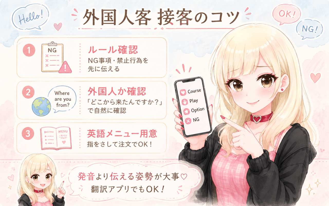 風俗で外国人客を接客するときのコツ｜ジョシミル