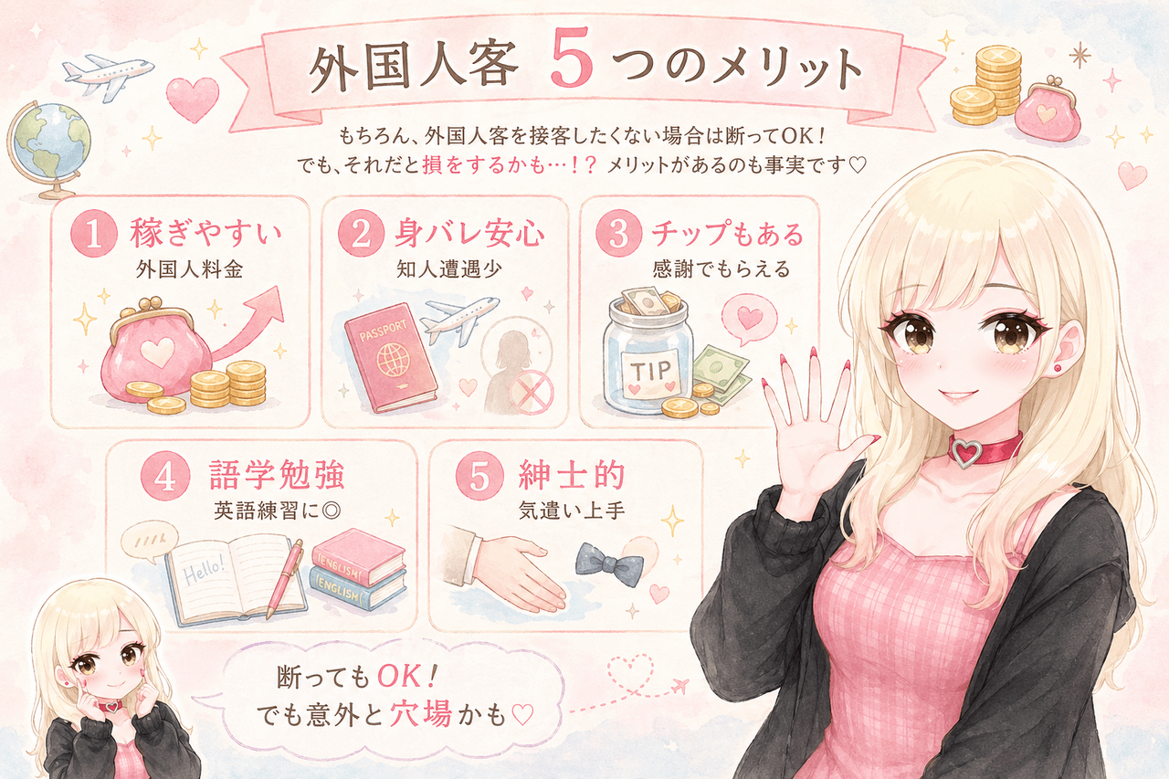 風俗で外国人客を接客する5つのメリット｜ジョシミル