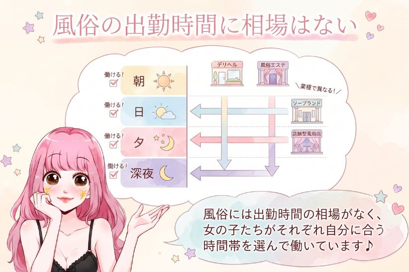 風俗の出勤時間に相場はない│ジョシミル