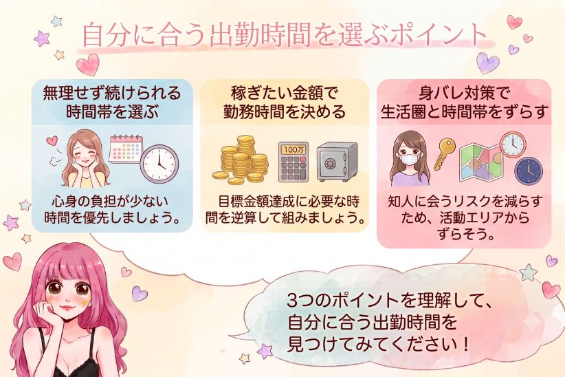 自分に合う出勤時間を選ぶポイント│ジョシミル