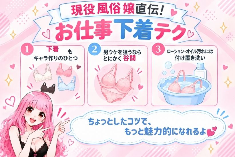 現役風俗嬢直伝!お仕事下着テク│ジョシミル