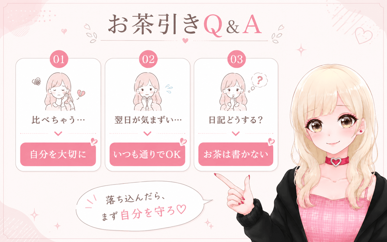 お茶引きに関して寄せられた質問｜ジョシミル