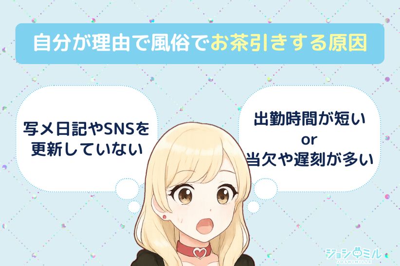 【自分が理由】風俗でお茶引きする原因は?|ジョシミル