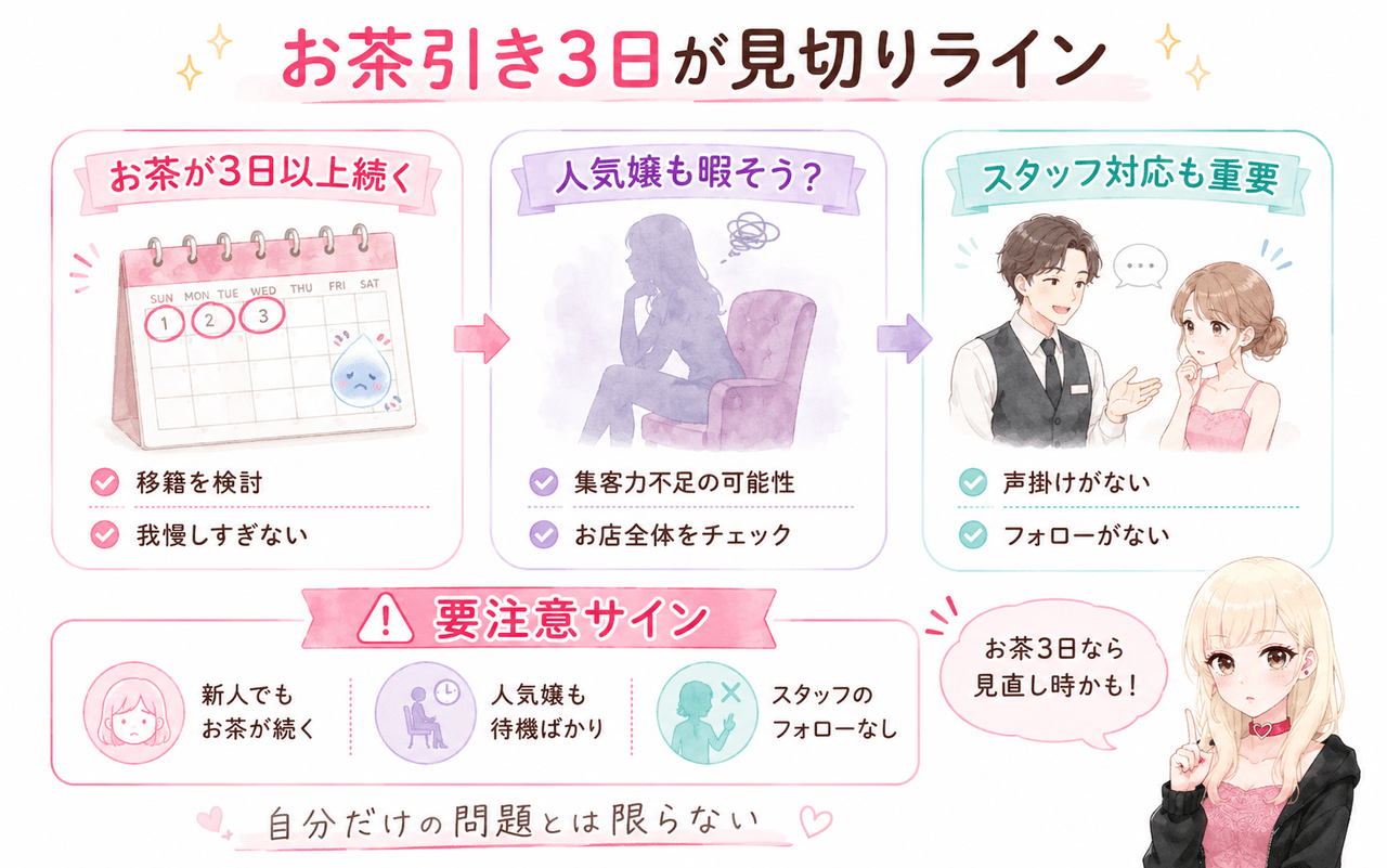 見切るべきお茶引きの目安は「3日」