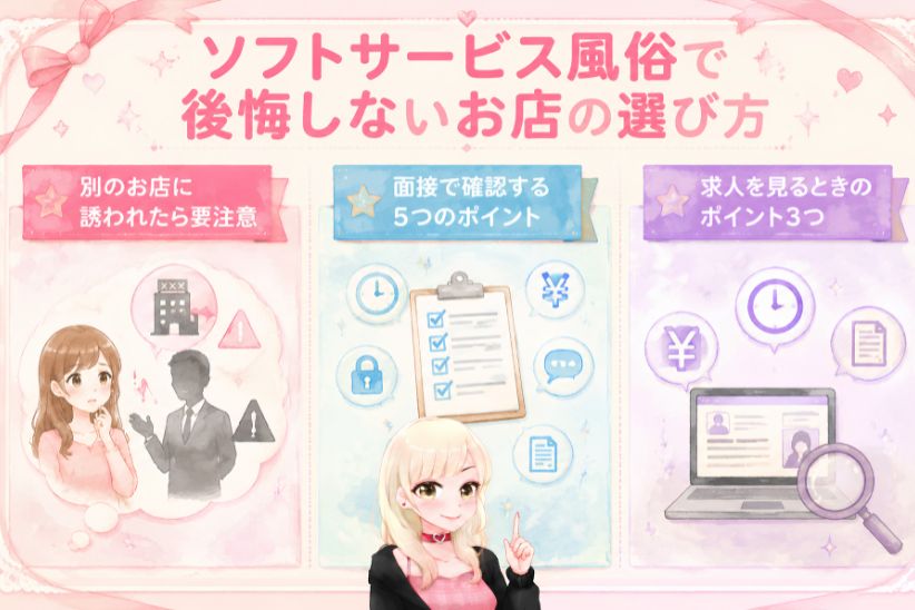 ソフトサービス風俗で後悔しないお店の選び方│ジョシミル