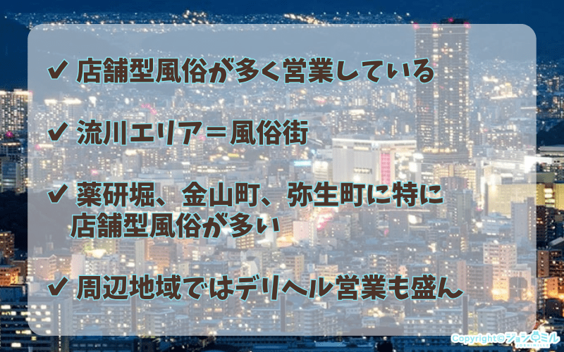 広島の風俗の特徴・事情