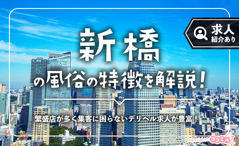 新橋の風俗の特徴！稼げる仕事を探すなら烏森口付近の風俗街は必見！