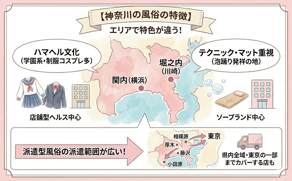 神奈川の風俗の特徴