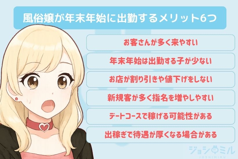 風俗嬢が年末年始に出勤するメリット6つ|ジョシミル