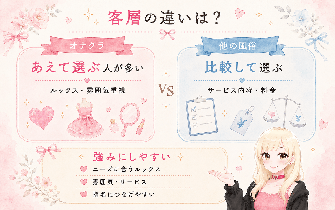 ほかの風俗との客層の違い