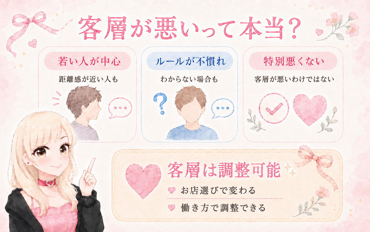 オナクラは客層が悪いって本当?