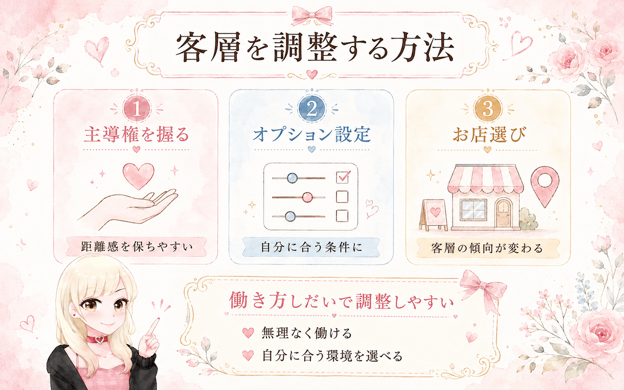 オナクラで客層をコントロールする方法
