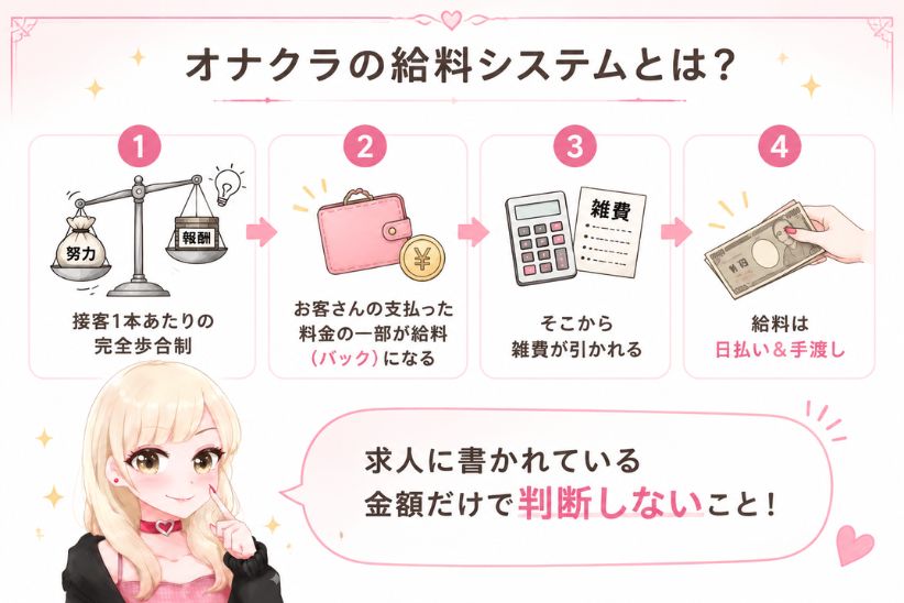 オナクラの給料システムとは?│ジョシミル