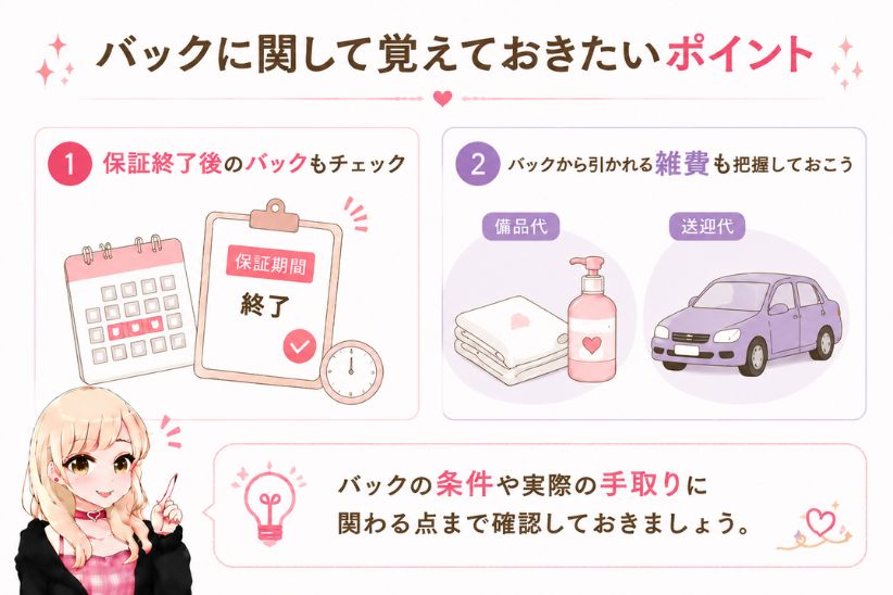 バックに関して覚えておきたいポイント│ジョシミル