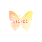 「secret」パステルグラデ蝶々