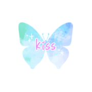 「kiss」パステルグラデ蝶々