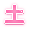 「次は〇曜日出勤」ぷっくり文字のスタンプ（土）