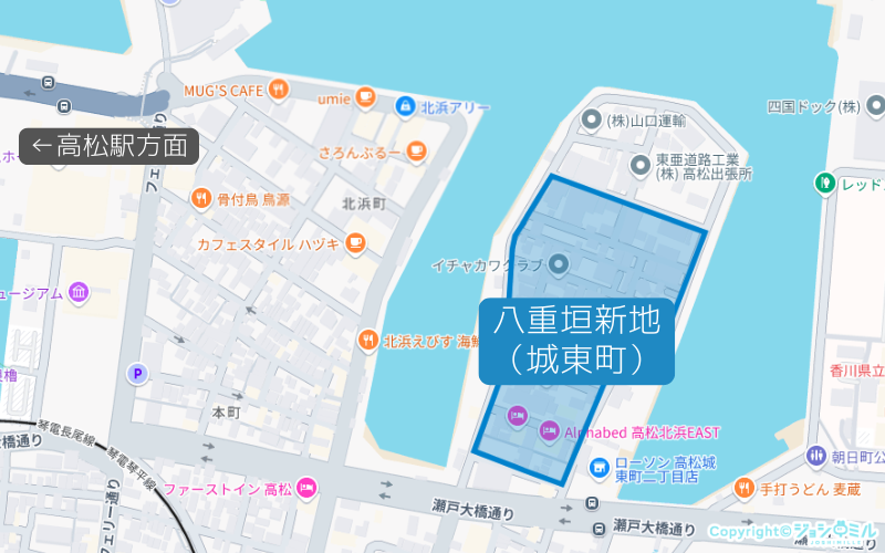 八重垣新地(城東町) | 四国最大の風俗街・ソープ街
